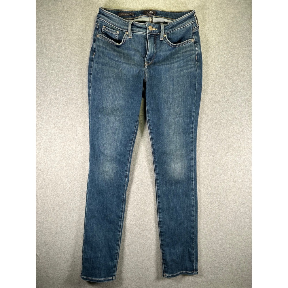 NYDJ Alina Legging Jeans Medium Wash Lift Tuck Denim Size 2